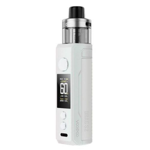 pearl White VooPoo Drag S2 Vape Kit